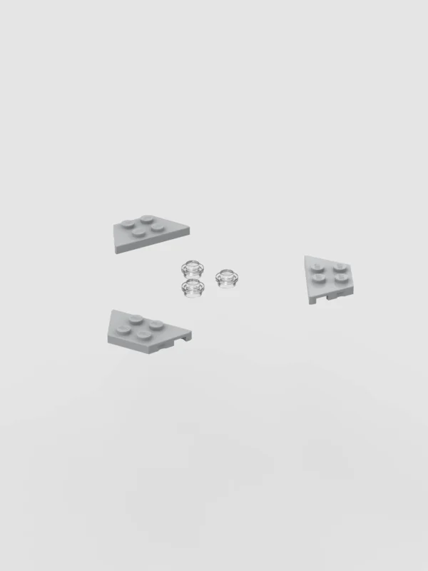 Animation of the step-by-step assembly of the mini LEGO Ulsan Gray Whale 3 floating wind turbine, from the floater to the blades